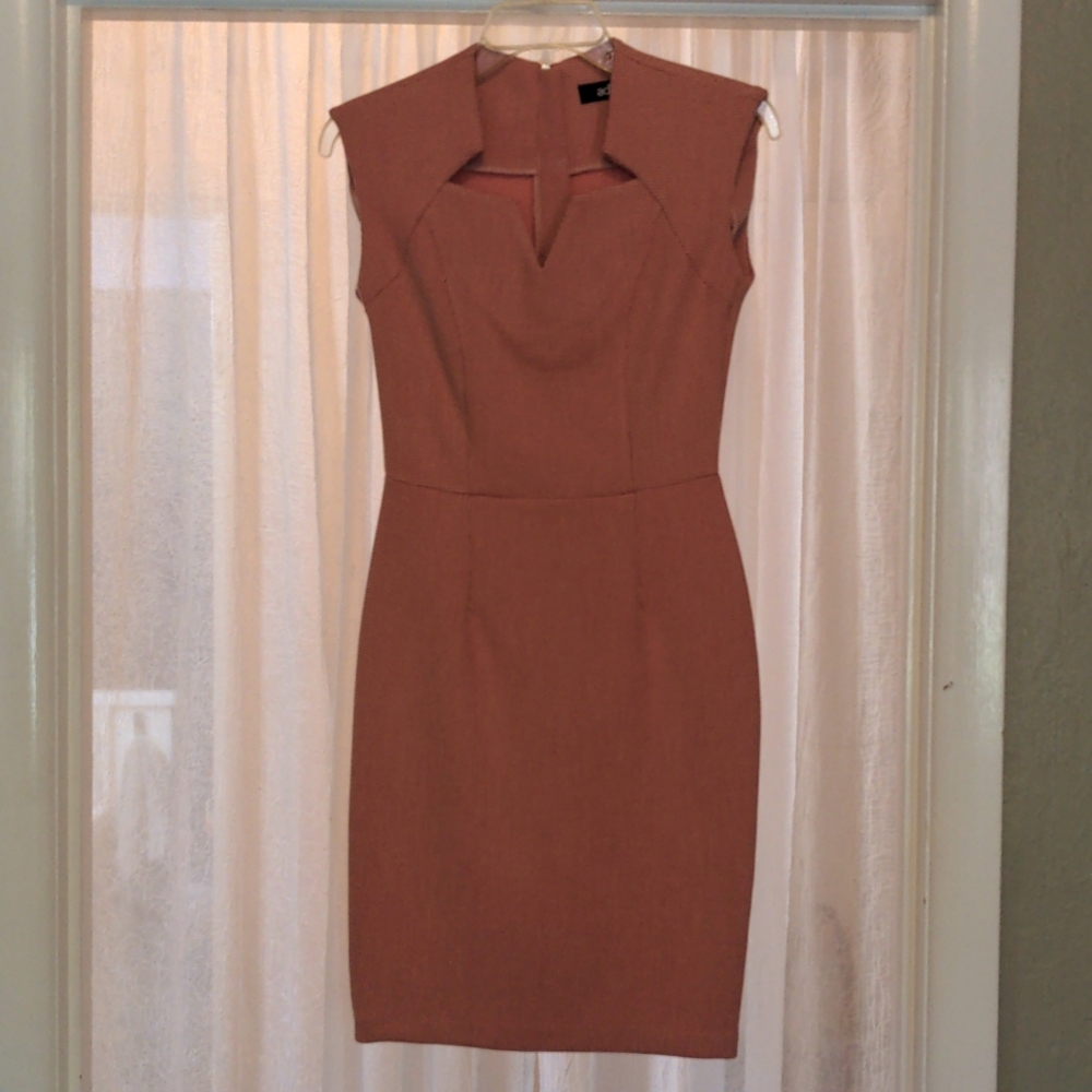 Never worn ADL sheath dress in beautiful herringbone fabric.
